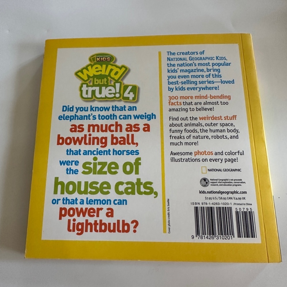 National Geographic Kids Weird But True! 4 Book - 300 Outrageous Facts Paperback - Picture 2 of 7